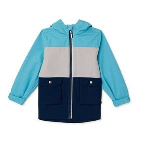 Swiss Tech EUC little boys color block lightweight hooded jacket size 5T